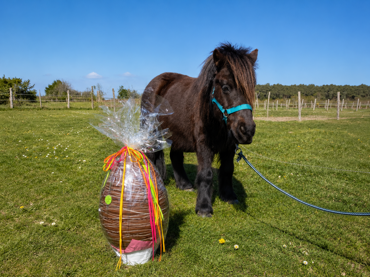 Poney et surprise de Pâques
